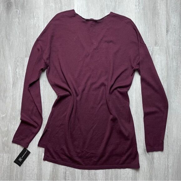 Light Knit V-Neck Tunic Sweater M - Picture 4 of 4
